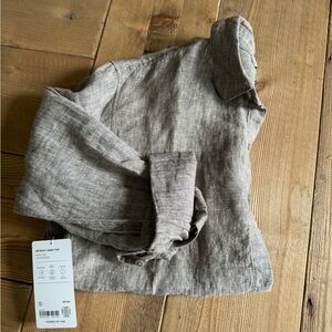 Retreat Linen Top "Pyrite"